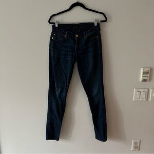 7 for all mankind blue jeans size 27 excellent condition skinny